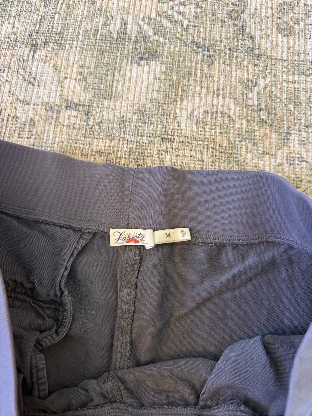 Faherty Arlie Pant Charcoal Gray Size Medium Organic Cotton Blend Lightweight - Picture 6 of 9